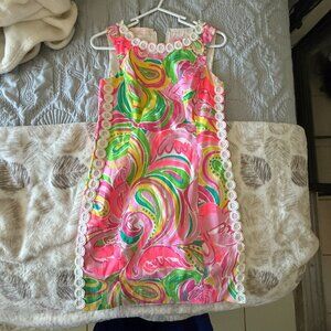 Lilly Pulitzer "Mila" Shift Dress – All Nighter Flamingo Print